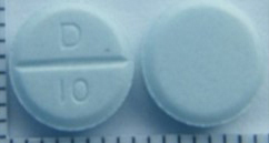 Image of a variation of Etizolam in blue tablet form